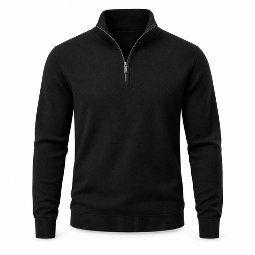 Premium men's quarter zip pullover